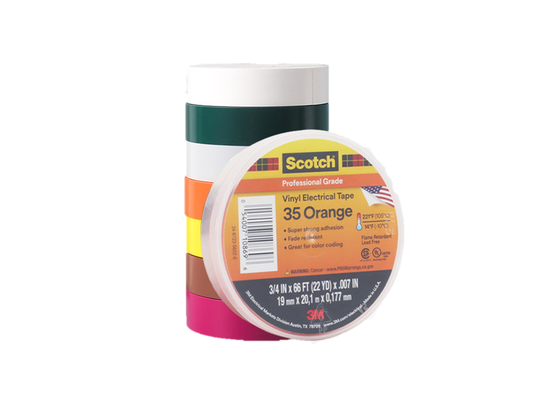 Çin 3M Scotch 35 | Color Coding | Electrical Tape | Vinyl Carrier tedarikçi