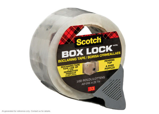 Çin 3M Scotch Box Lock 3950 | Clear BOPP Film | Acrylic | 48 mm x 50 m | 76.2 mm Core tedarikçi