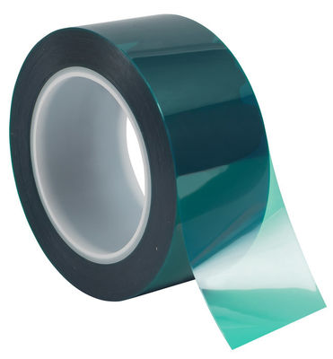 Yeşil Polyester maskeleme bandı silikon yapıştırıcı yüksek sıcaklık yaygın güç kaplama için kullanın tedarikçi