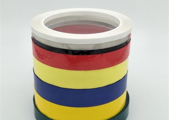 Mylar Teyp. Akrilik yapıştırıcı ile kaplanmış poliester. İzole bant. Kırmızı. Sarı. tedarikçi
