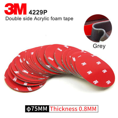 3M 4229P Kesilmiş | Çift Taraflı | Akrilik Köpük | 75MM | Daire | Gri | Otomotiv Araç Bandı tedarikçi